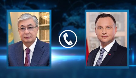 Касым-Жомарт Токаев провел телефонные переговоры с Президентом Польши Анджеем Дудой