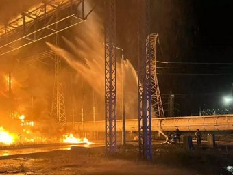 Крупный пожар произошел на ТЭЦ в Актау