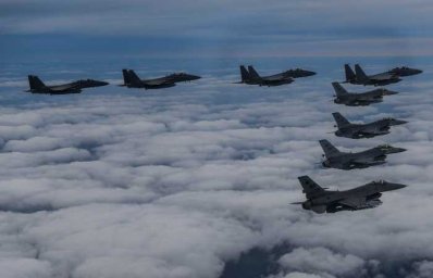 Истребители ВВС США и Южной Кореи провели совместные учебно-боевые стрельбы