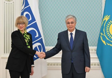Глава государства встретился с Генеральным секретарем ОБСЕ Хельгой Шмид