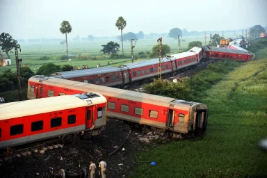 Поезд сошел с рельсов в Индии, четверо погибли, около 70 человек получили травмы