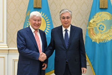 Глава государства принял вице-президента Национальной академии наук Аскара Джумадильдаева