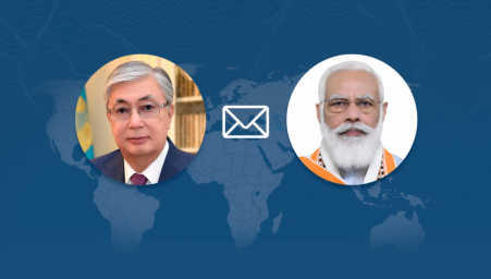 Глава государства направил поздравительную телеграмму ко Дню независимости Индии