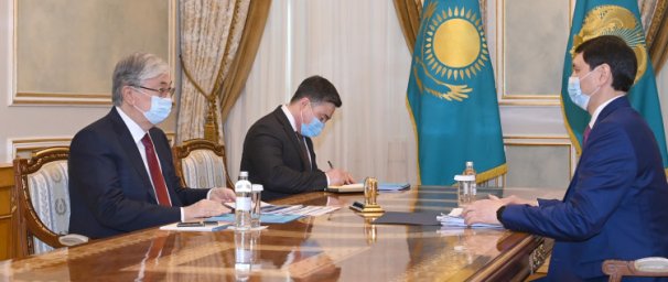 Президент Касым-Жомарт Токаев принял заместителя Премьер-министра – министра финансов Е.Жамаубаева
