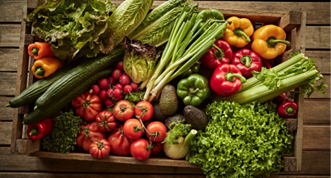 В каких регионах больше всего тратятся на овощи?