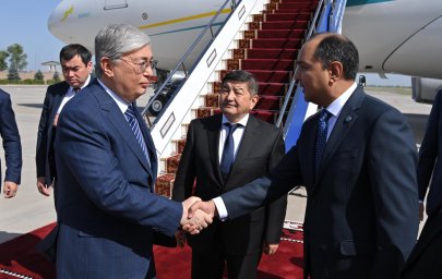 Президент Касым-Жомарт Токаев  с официальным визитом прибыл в Кыргызстан