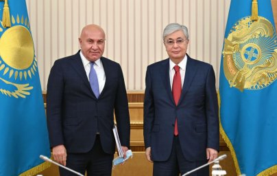 Касым-Жомарт Токаев принял президента и генерального директора Группы компаний Yildirim Holding