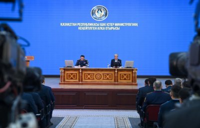Глава государства провел расширенное заседание коллегии министерства внутренних дел
