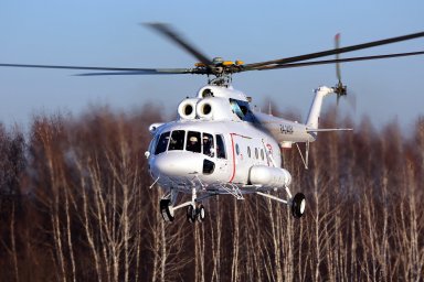 В ​Акмолинской области совершил вынужденную посадку вертолет "Казавиаспаса"