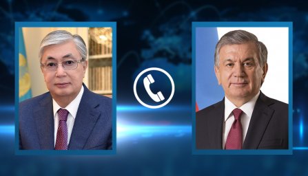 Касым-Жомарт Токаев провел телефонный разговор с Президентом Узбекистана Шавкатом Мирзиёевым