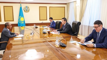Реализацию ряда совместных инвестпроектов обсудили Алихан Смаилов и посол ОАЭ в Казахстане