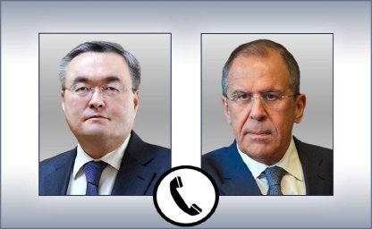 Министр иностранных дел Казахстана провел телефонный разговор с Министром иностранных дел России