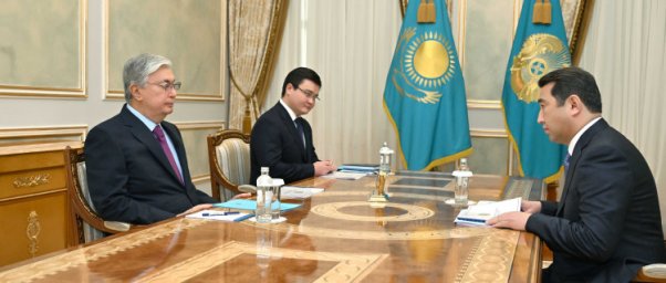 Глава государства Касым-Жомарт Токаев принял министра сельского хозяйства Айдарбека Сапарова