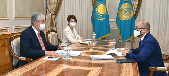 Глава государства Касым-Жомарт Токаев принял министра культуры и спорта Даурена Абаева