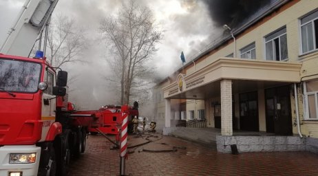 В одной из школ Павлодара произошел пожар