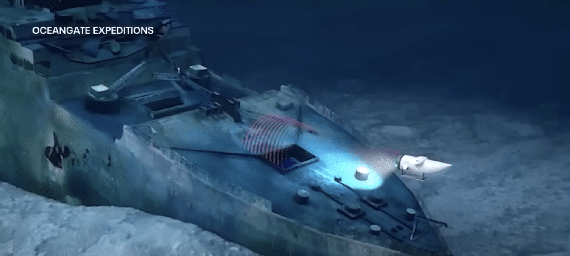 WSJ: ВМС США зафиксировали звук взрыва на пропавшем батискафе Titan
